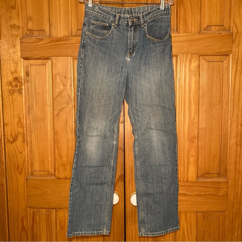 GUC Faded Glory Adjustable Waist Boy's Denim Jeans Blue 18R